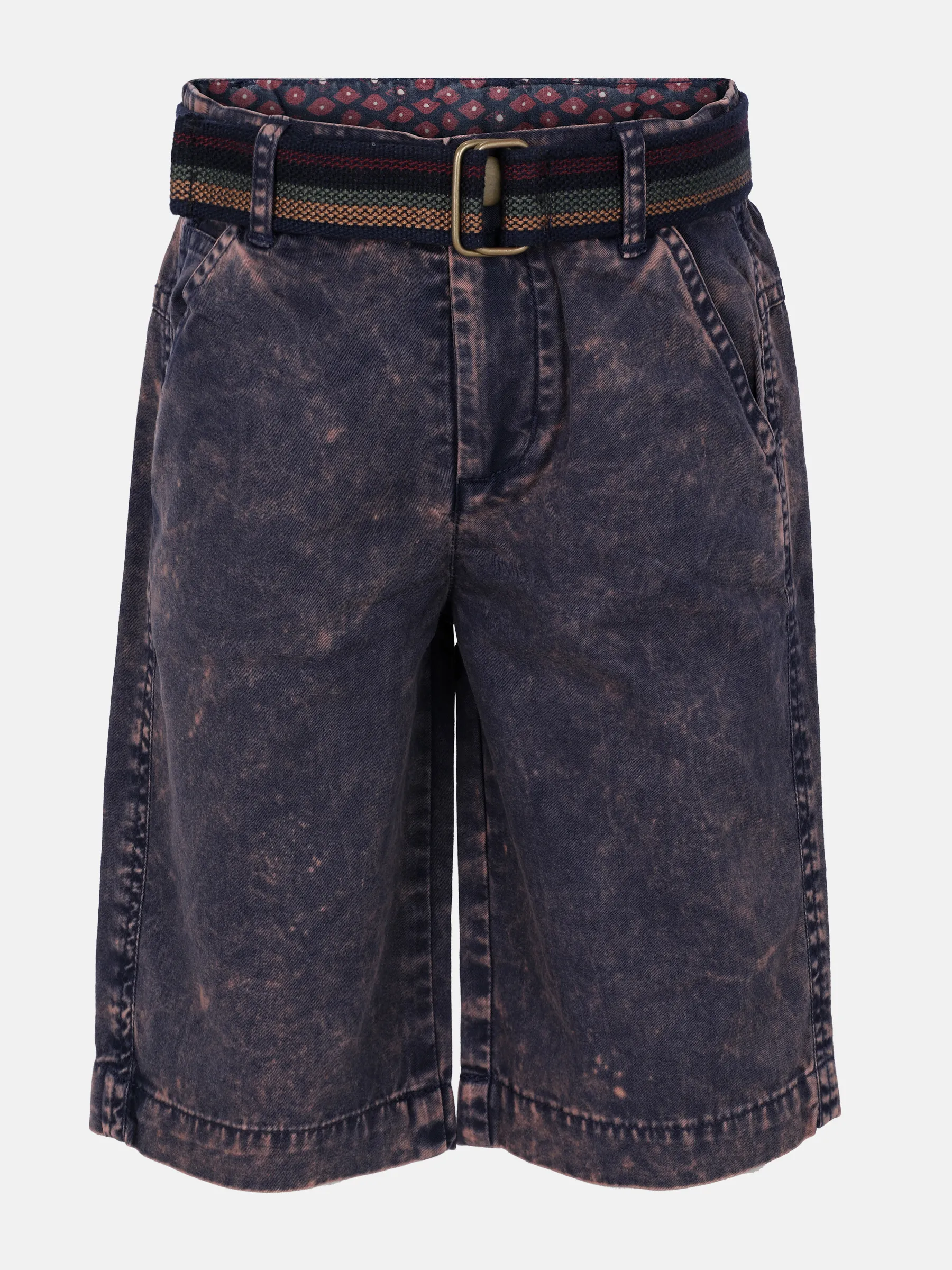 Grey Dyed Gabardine Short Pant